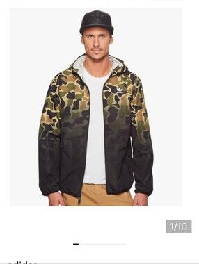 Adidas Originals Camo Dip Dye Windbreaker
